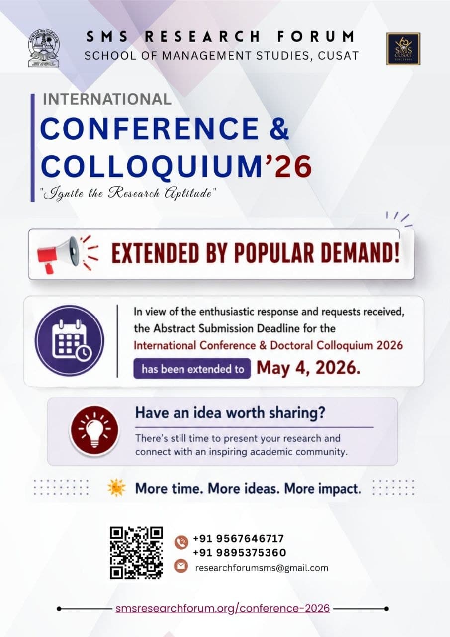 Deadline extended poster for the International Conference and Colloquium 2026