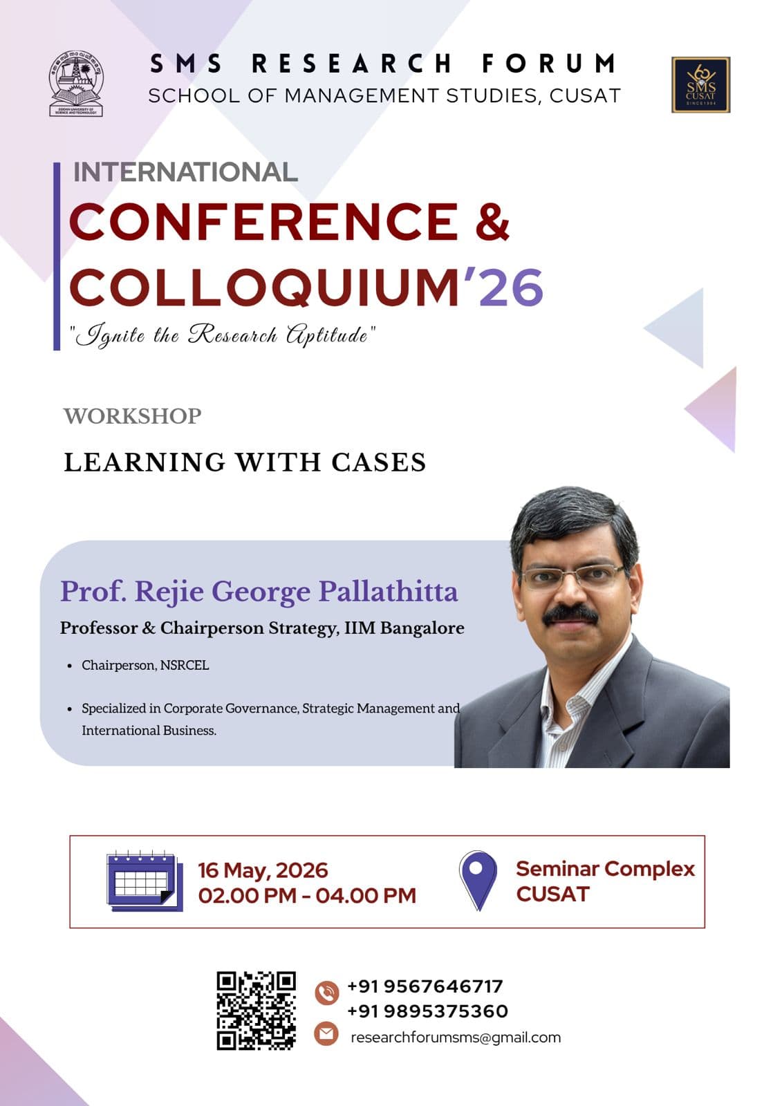 Learning with Cases workshop flyer