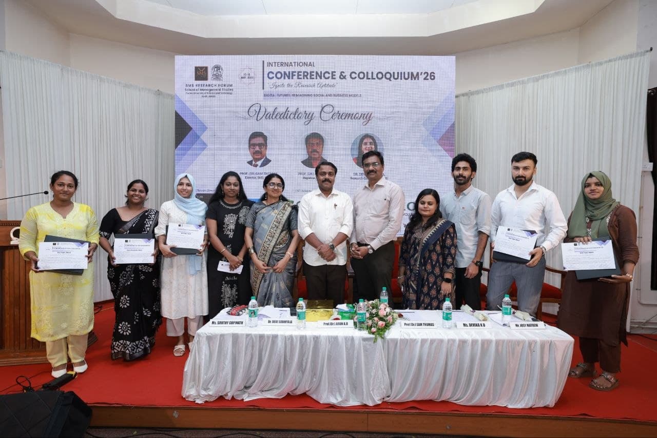 Participants receiving certificates at the Conference and Colloquium 2026 valedictory ceremony